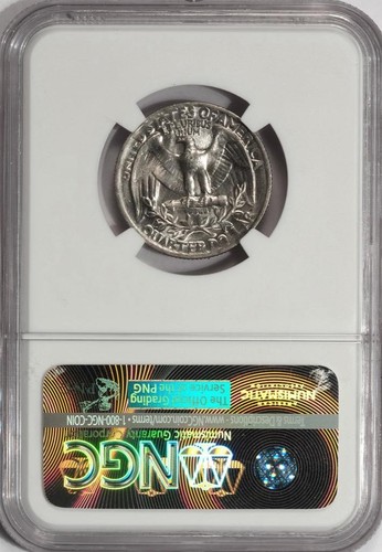 1967 NGC MS64 Missing Clad Layer Quarter Mint Error Rare Early Clad Error Type - Picture 4 of 4