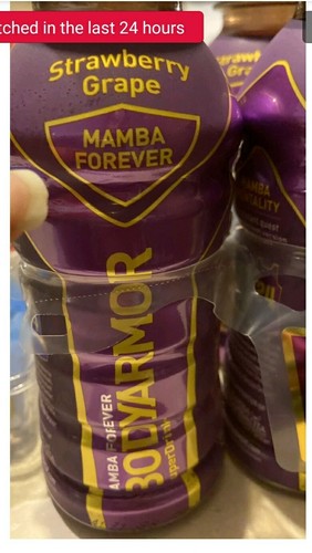 Mamba Forever Body Armor Drink Limited Edition Kobe Bryant NBA 12 Oz 8pk - Picture 6 of 6