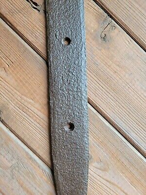 Buy 19c Antique Hand Wrought Forged Iron Barn Door Strap Hinges 26