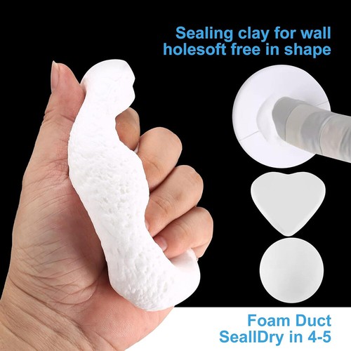 8x White Drywall Wall Repair Sealing Clay Air Conditioning Hole Fille Waterproof - Picture 6 of 9