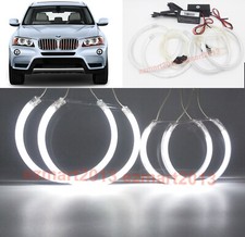 Ccfl Halo Ring For Bmw X3 F25 10-14 Halogen Headlight Demon Eye Lamp Corona Drl
