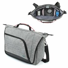 Messenger Camera Bag w/ Customizable Dividers and Weather Resistant Bottom