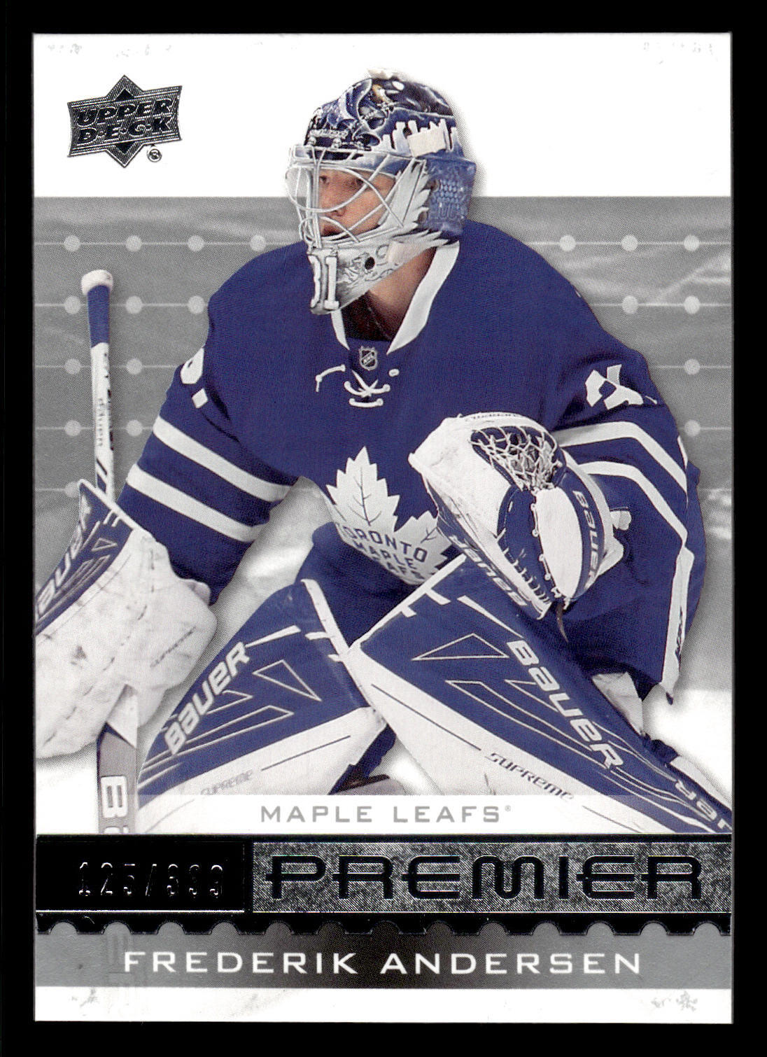 2016-17 UD Premier Frederik Andersen /399 #36
