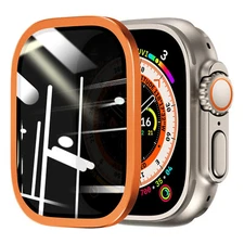 For iWatch Ultra 2/1 49mm Titanium Alloy Privacy Tempered Glass Screen Protector