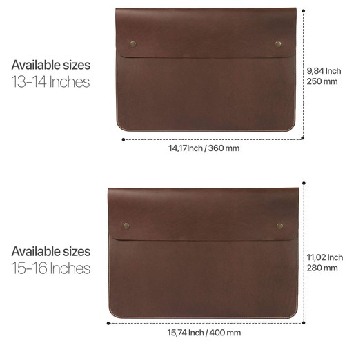 Personalisierte Leder- und Hüllestasche für MacBook Pro, MacBook Air und iPad Hülle - Bild 8 von 36
