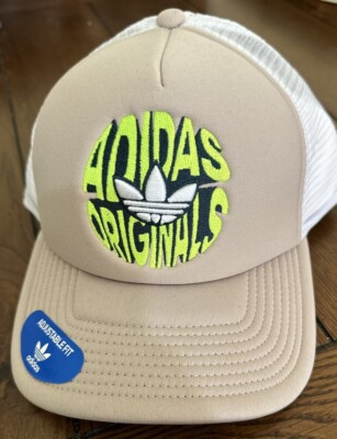 帽子 OLD vtg adidas mesh/cotton line cap adidas Womens Mesh Trucker Hat - Linen Green/White | Midwest