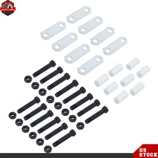 Pack of 2 Trailer Tandem Axle Shackle Kits For 3500lb-7200lb Double Eye Spring