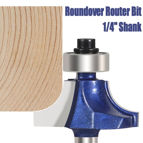 4pc 1/4'' Shank Corner Round Over Router Bit Carbide Tip Milling Cutter for Wood - Picture 4 of 15
