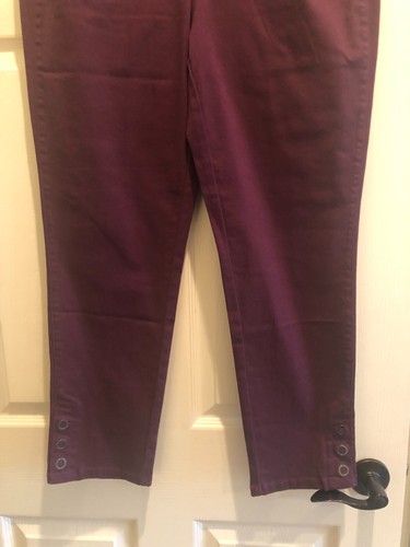 NWT CHICO'S ROYAL BORDEAUX GIRLFRIEND SLIM LEG ANKLE STRETCH JEANS ~ 1.5 (10) - Picture 3 of 11