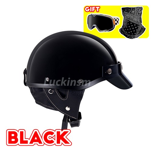 Casco de motocicleta Suciedad bicicleta Media cara Casco + Gafas de conducción + Máscara Escudo facial - Imagen 12 de 24
