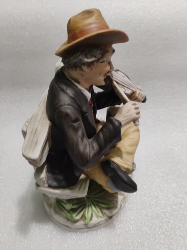 Old People Figure Homco Man Playing Violin - Picture 5 of 6
