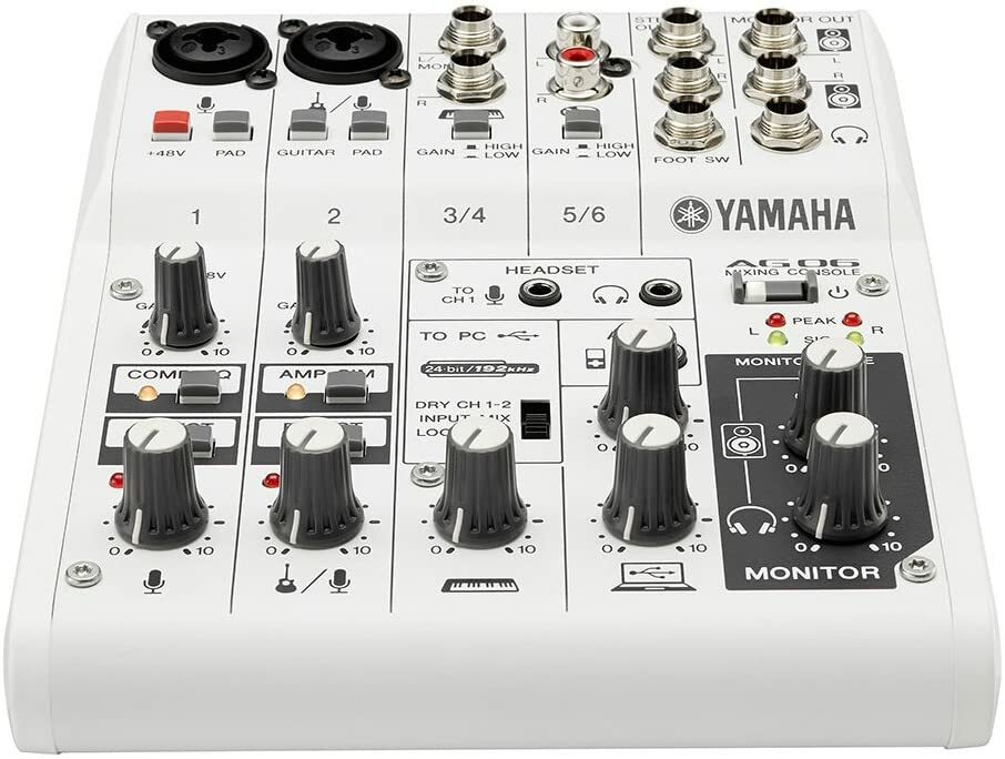 Yamaha AG06 Portable USB Powered 6 Channel Portable Recording