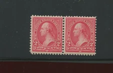 266-267 Washington Combination Types 2 & 3 Mint pair of 2 Stamps NH (266-7 A2)