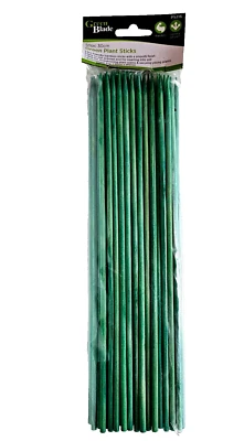 GREEN BLADE Green Plant Flower Bamboo Sticks Stakes Support 30cm Pack Of 50