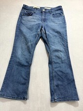 Pilcro Anthropologie Bootcut Jeans Womens Size 32 High Rise Denim Pockets Blue