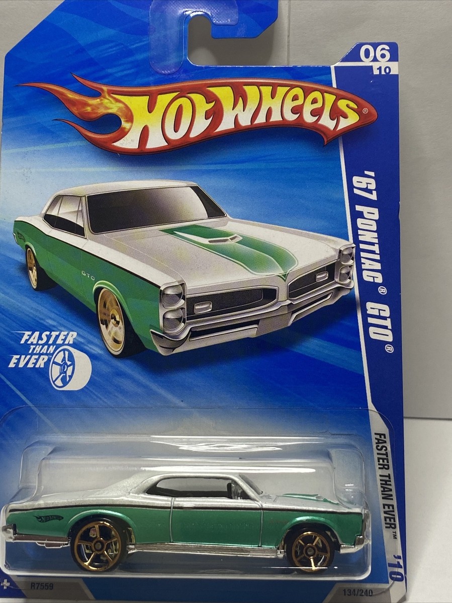 Hot Wheels Faster Than Ever '10 '67 Pontiac GTO green white | eBay