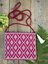  5 Medium Sz Cell Phone Bag Morral Padded Mayan Zipper Handwoven Chiapas Mexico