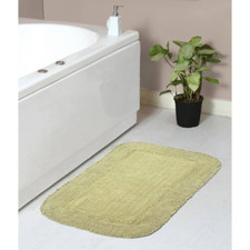 Radiant Collection 100 Cotton Bath Rugs Set, 21X34 Rectangle, Green