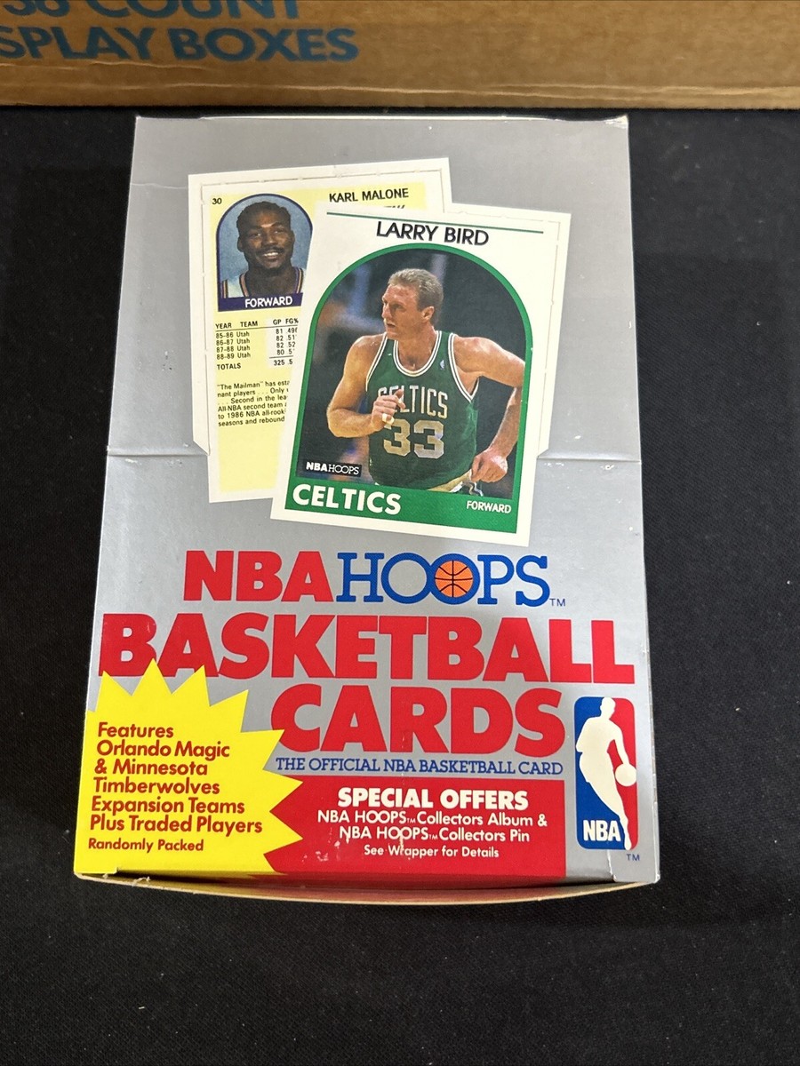 1989-90 NBA Hoops Series 2 Basketball Wax Box 36 Packs Case