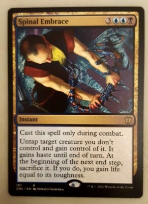 1x Spinal Embrace Zendikar Rising Commander MTG Magic the Gathering NM