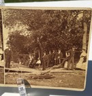 EARLY RP STEREOVIEW BOAT LANDING DOCK WELL DRESSED MEN & WOMEN LOCATION UNKNOWN — photo 2