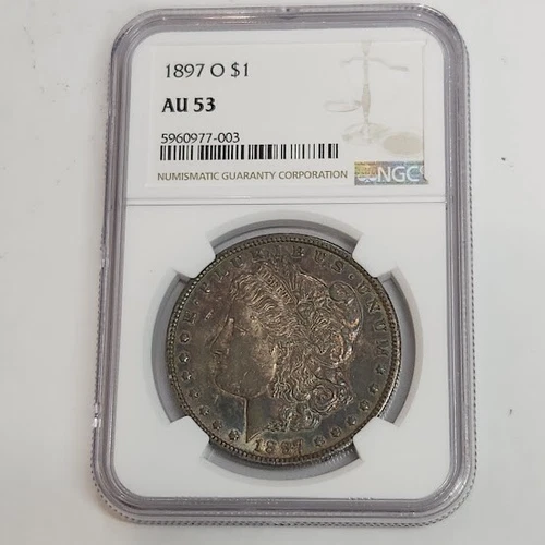 1897-O AU53 Morgan silver Dollar NGC
