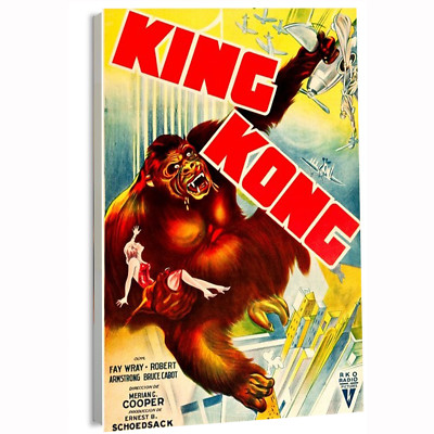1938 King Kong (RKO) Spanish Pre 1945 Movie Poster or Canvas Art Print