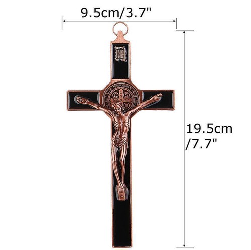 Wall Cross Catholic Cross Crucifix Saint Jesus Christ INRI Wall Decor Hanging - Picture 5 of 11