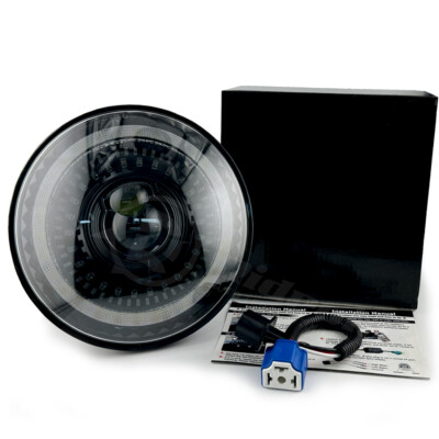 RIDROID 7''Inch Halo LED Headlights DRL Projector for Jeep Wrangler JK TJ 97-21