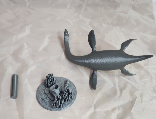 Plesiosaurus, 3D gedruckte Dinosaurier Rollenspiel Miniatur Maßstab 1/15. - Bild 5 von 7