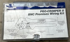 AMP RJ-45 NETWORK CABLE PRO-CRIMPER II BNC PREMISES WIRING KIT TOOL 7" 10mm