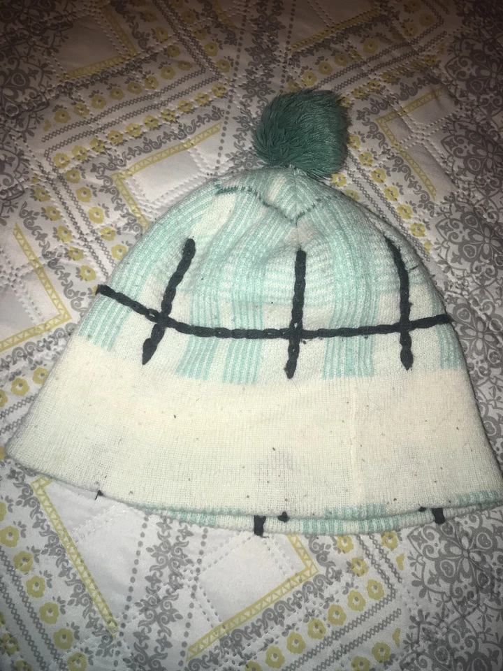 De colección Rome SDS Adulto Blanco Verde Pom Snowboard Gorro Medias Gorra Raro Foto 3 de 4