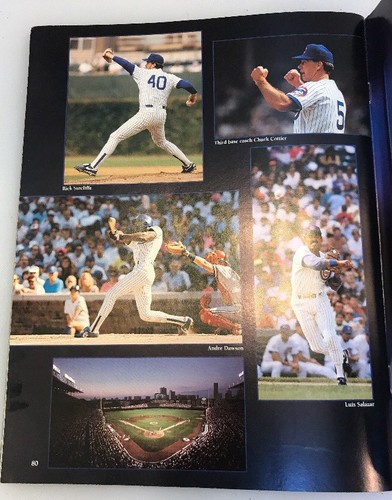 1991 Chicago Cubs Yearbook MLB Ryne Sandberg Cover Andre Dawson - Picture 12 of 12