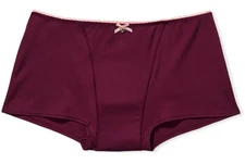 Victoria's Secret Body By Victoria PERIOD BOYSHORT SHORTIE PANTY Kir Wine M NEW