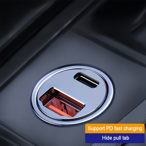 ⭐⭐⭐ Auto Ladegerät Kfz Ladegerät 100W QC PD Mini-Autoladegerät USB C / USB A - Zdjęcie 11 z 17