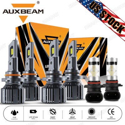 For Ford EXPEDITION 2003-2006 AUXBEAM Canbus White LED Headlight Hi-Lo+Fog Light