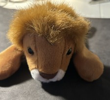 Disney Animal Kingdom ROAR Sound Stuffed Beanie Lion Plush 6   Disney World