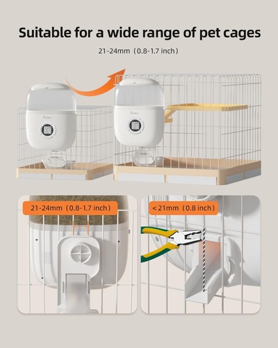 Hanging Rabbit Feeder Programmable Automatic Pet Feeder Dry Food Dispenser, 1378 - Picture 4 of 8