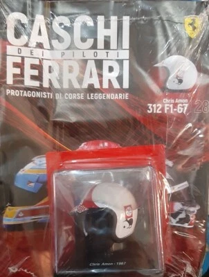 Chris Amon (1967) Casque Tous Les Casques Des Pilotes Ferrari N.#28 1:5 - Photo 1/4