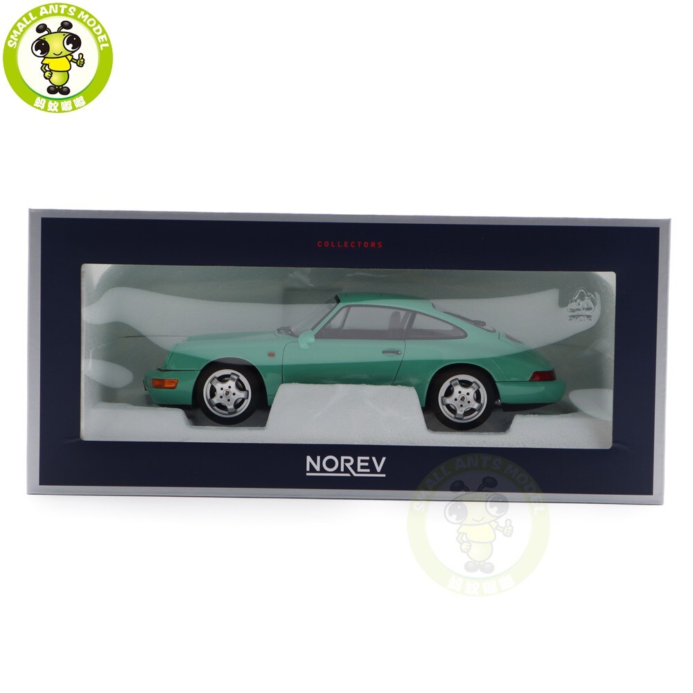 ミニカー NOREV PORSCHE CARRERA 1:18 Norev Porsche 911 (964) Carrera 4 Coupe 1990 Signal