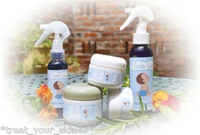 DIAPER RASH KIT! ALL-NATURAL, ORGANIC! Includes Spray & Cream. Pick your Size!