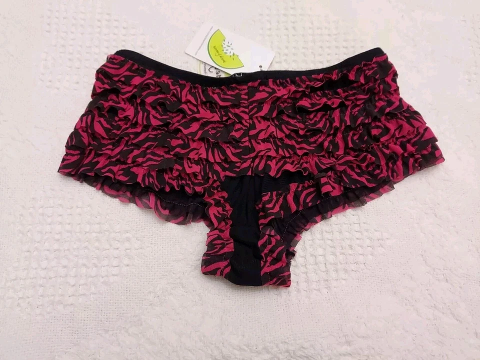 Volantes en capas Honeydew Intimates Tier negros y fushia para mujer talla pequeña nuevos con etiquetas Foto 2 de 4