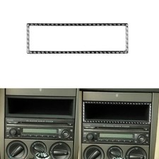 Cubierta decorativa de panel de radio de fibra de carbono para Volkswagen Golf 4 1999-2004