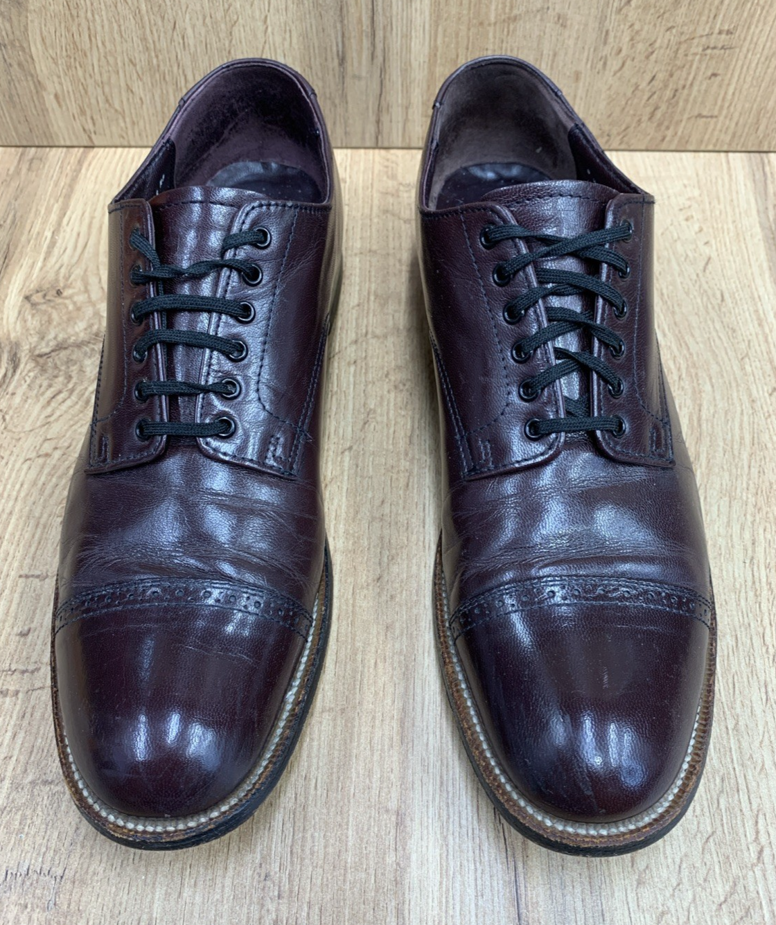 SAOLA Scarpe eleganti derby Stacy Adams uomo Madison 00012 05 punta a cappuccio marrone taglia 9 5 D