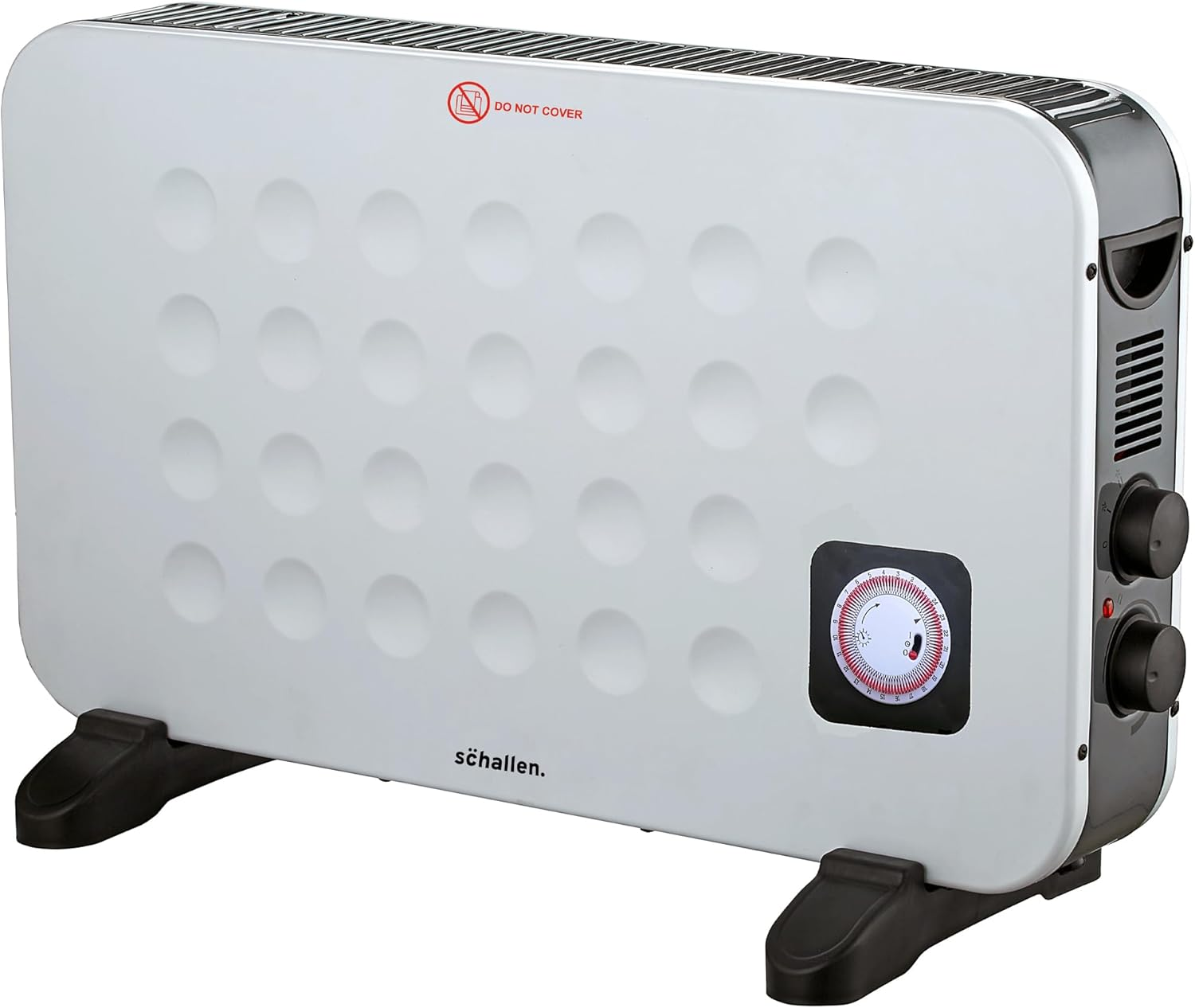2KW Portable Electric Convector Radiator Heater with Timer & Turbo Fan