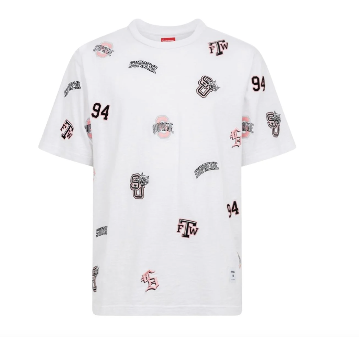New Supreme University S/S Top Tee T-Shirt WHITE Spring Summer  