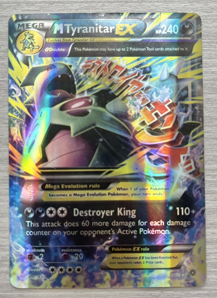 M Tyranitar EX Pokémon card, 2015, 43/98 | eBay