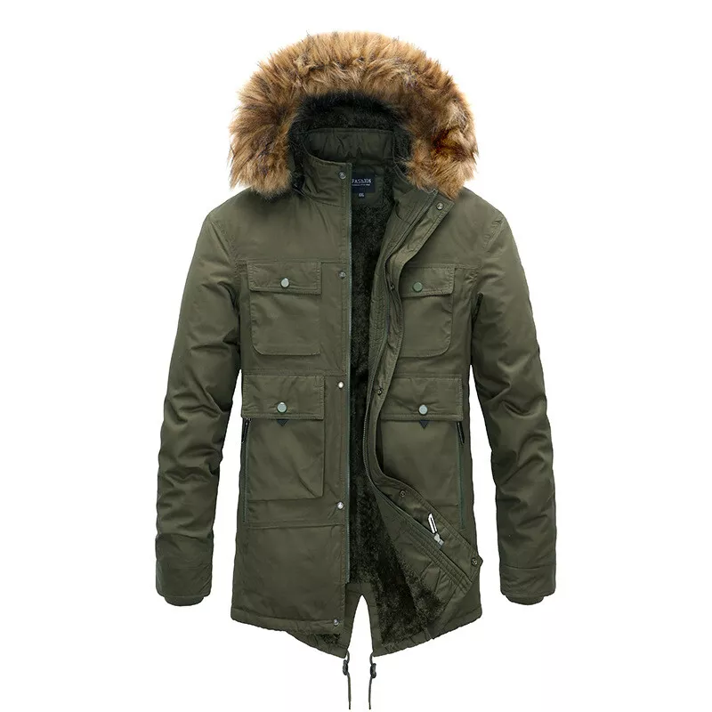 Black Long Heavy Padded Winter Jacket