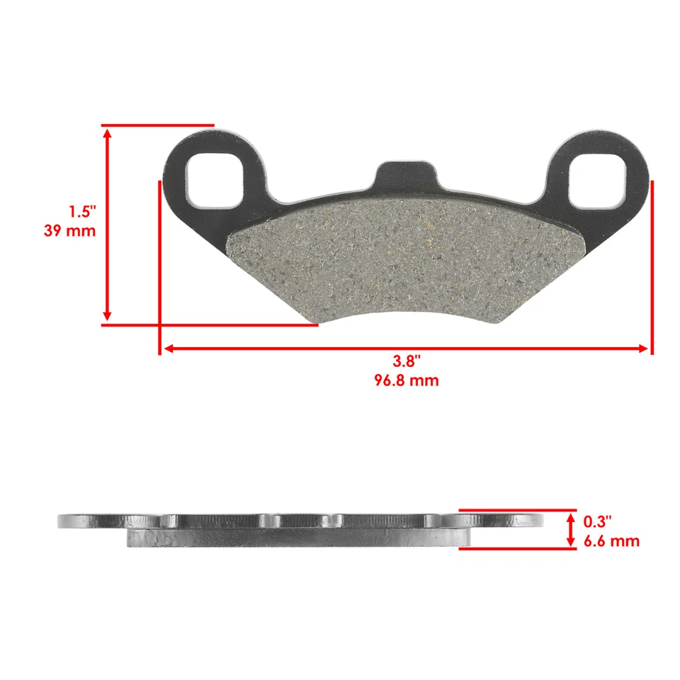 Brake Pads for Polaris Sportsman 800 X2 EFI 2007 2008 2009 Front Rear Brakes - Image 2 of 4
