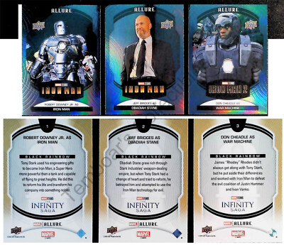 2022 Upper Deck Marvel Allure  Base Set  Complete Black Rainbow Parallel  NM
